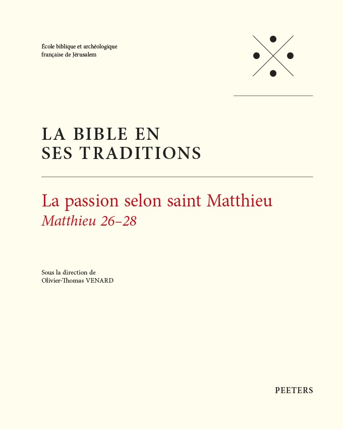 Knjiga La passion selon saint Matthieu Venard O.-T.