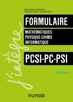 Carte Formulaire PCSI-PC-PSI - 8e éd. Daniel Fredon