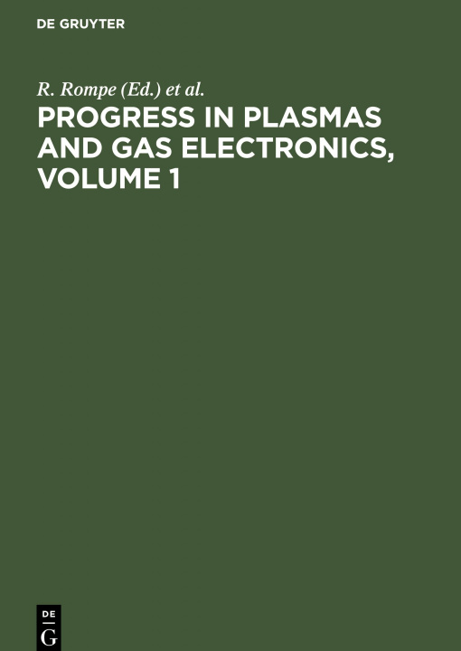 Libro Progress in Plasmas and Gas Electronics, Volume 1 M. Steenbeck