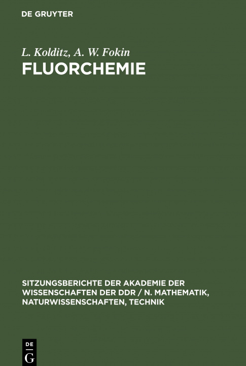 Knjiga Fluorchemie A. W. Fokin