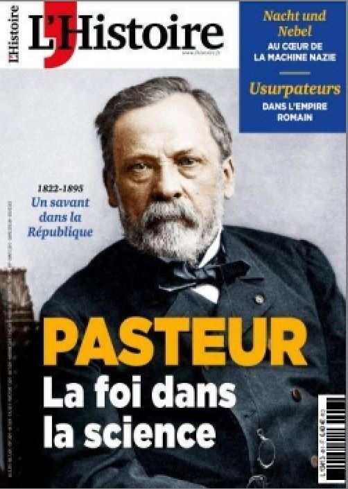 Könyv L'Histoire N°491 : Pasteur, la foi dans la science - Janvier 2022 collegium