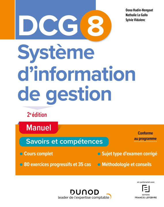 Carte DCG 8 Systèmes d'information de gestion - Manuel - 2e éd. Oona Hudin-Hengoat