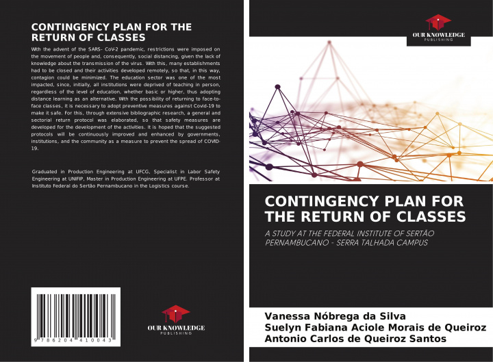 Knjiga CONTINGENCY PLAN FOR THE RETURN OF CLASSES Suelyn Fabiana Aciole Morais de Queiroz