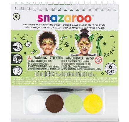 Kniha Snazaroo Barvy na obličej s postupem - Zvířátka 