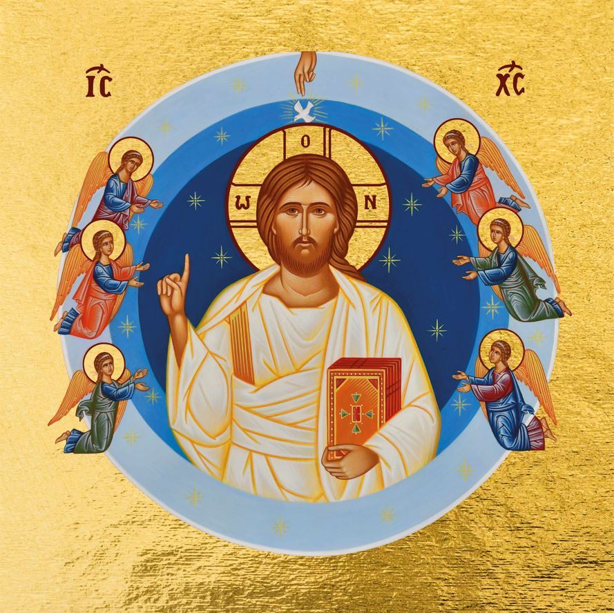 Knjiga Christ enseignant - Mini icône autocollante 8x8 cm - 489.13 collegium