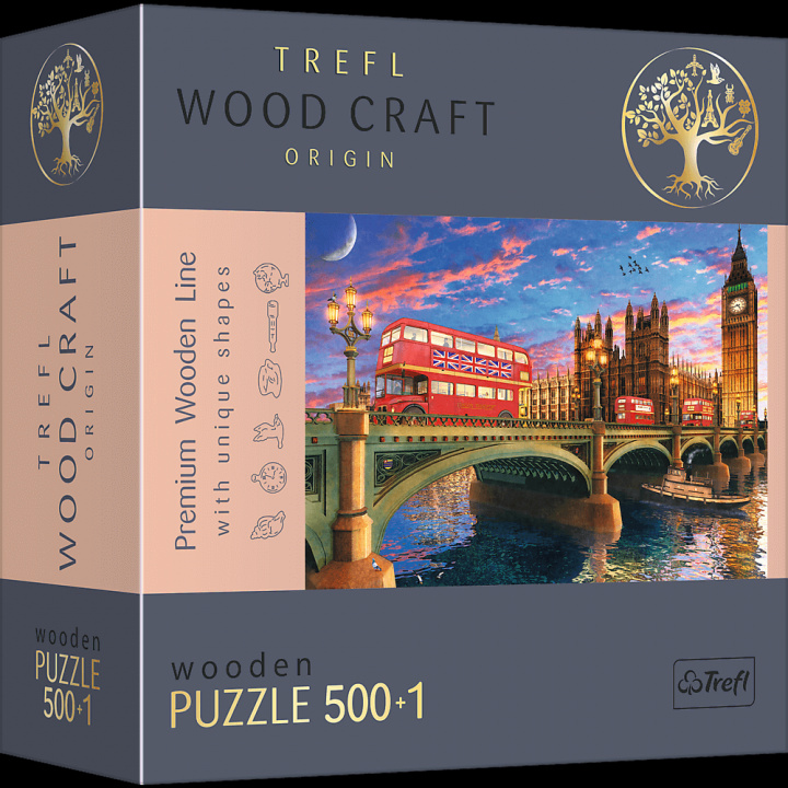 Hra/Hračka Dřevěné puzzle Westminsterský palác, Big Ben 501 dílků 
