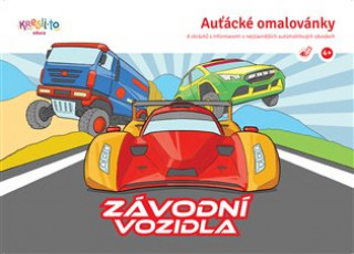 Książka Auťácké omalovánky -  Závodní auta 