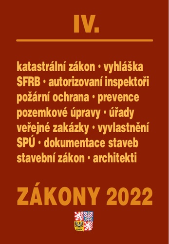 Könyv Zákony IV/2022 – stavebnictví, půda collegium