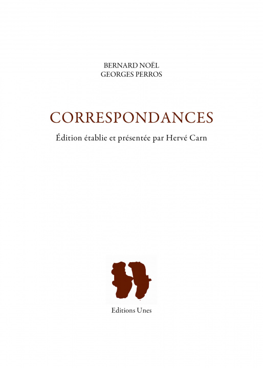 Book Correspondances Bernard Noël