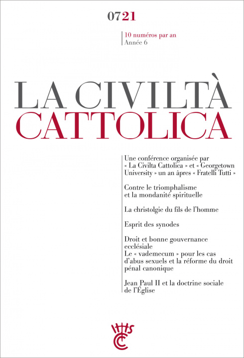 Knjiga La Civilta cattolica 0721 Spadaro