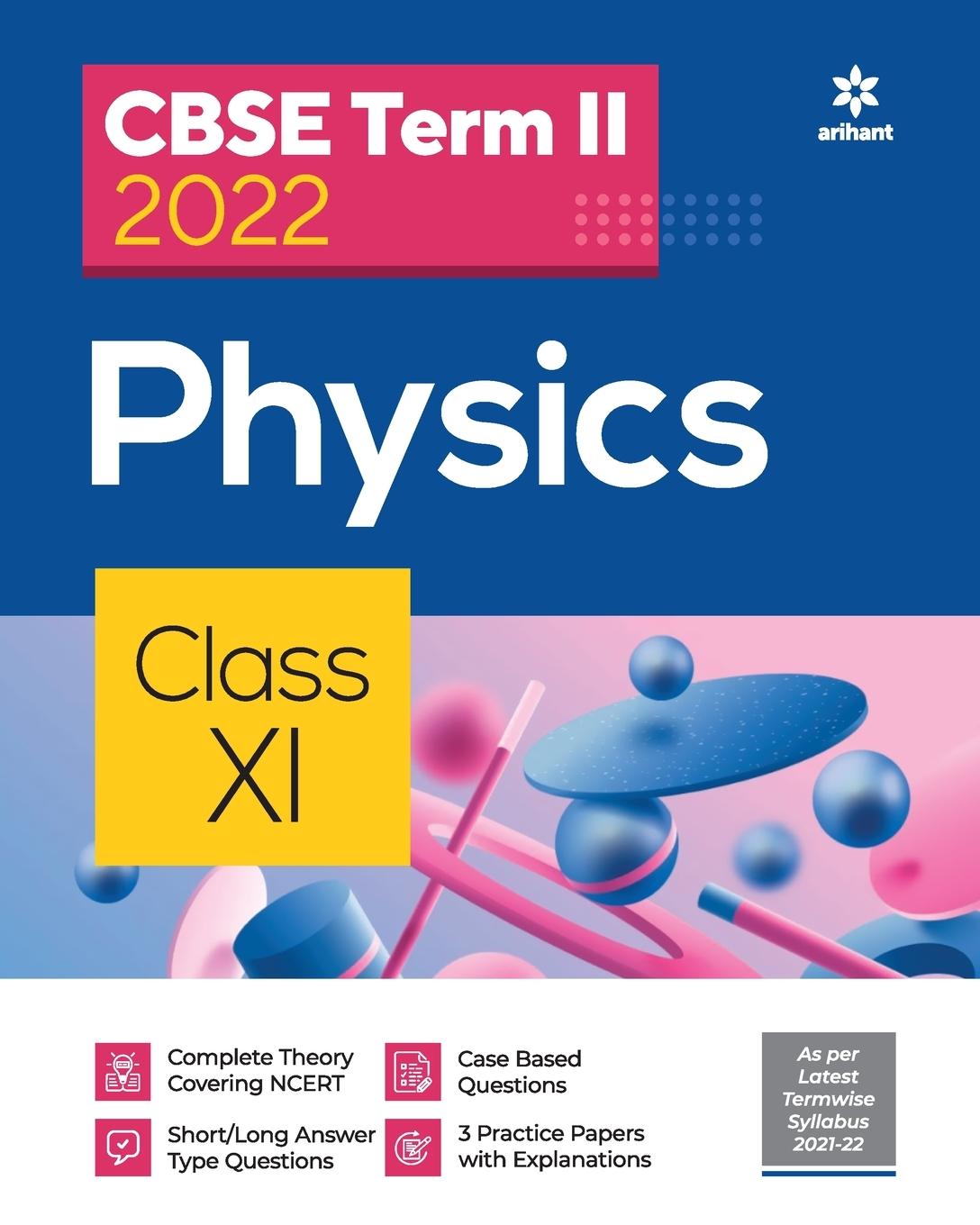 Book Arihant Cbse Physics Term 2 Class 11 for 2022 Exam (Cover Theory and MCQS) Pandey