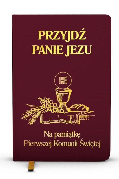 Книга Przyjdź Panie Jezu kolor bordowy Groń  Stanisław