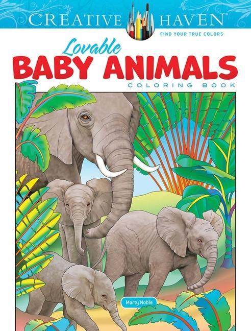 Könyv Creative Haven Lovable Baby Animals Coloring Book Marty Noble
