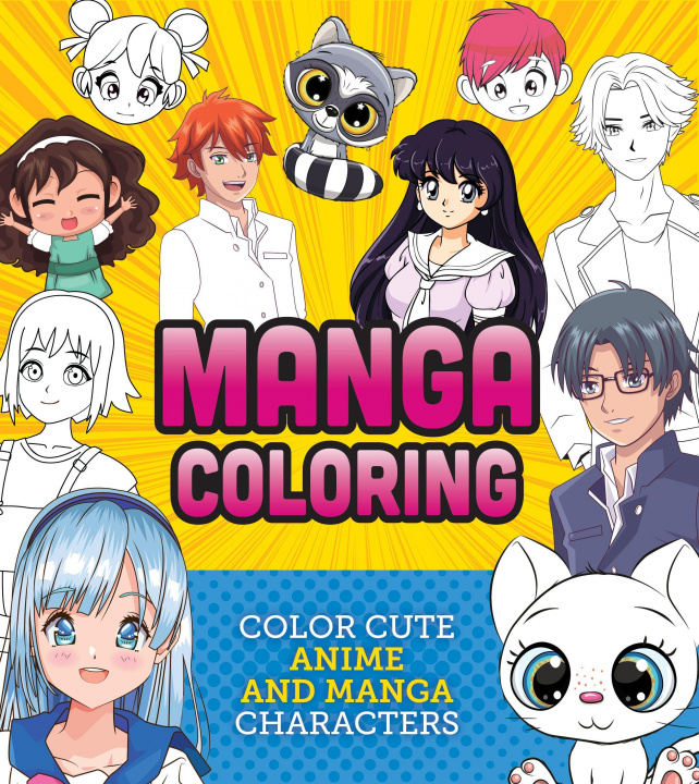Книга Manga Coloring Book 