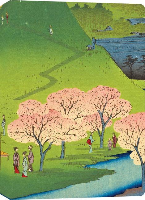 Könyv Hiroshige Cherry Blossoms Lined Hardcover Journal 