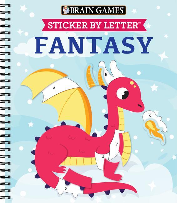 Kniha Brain Games - Sticker by Letter: Fantasy Brain Games