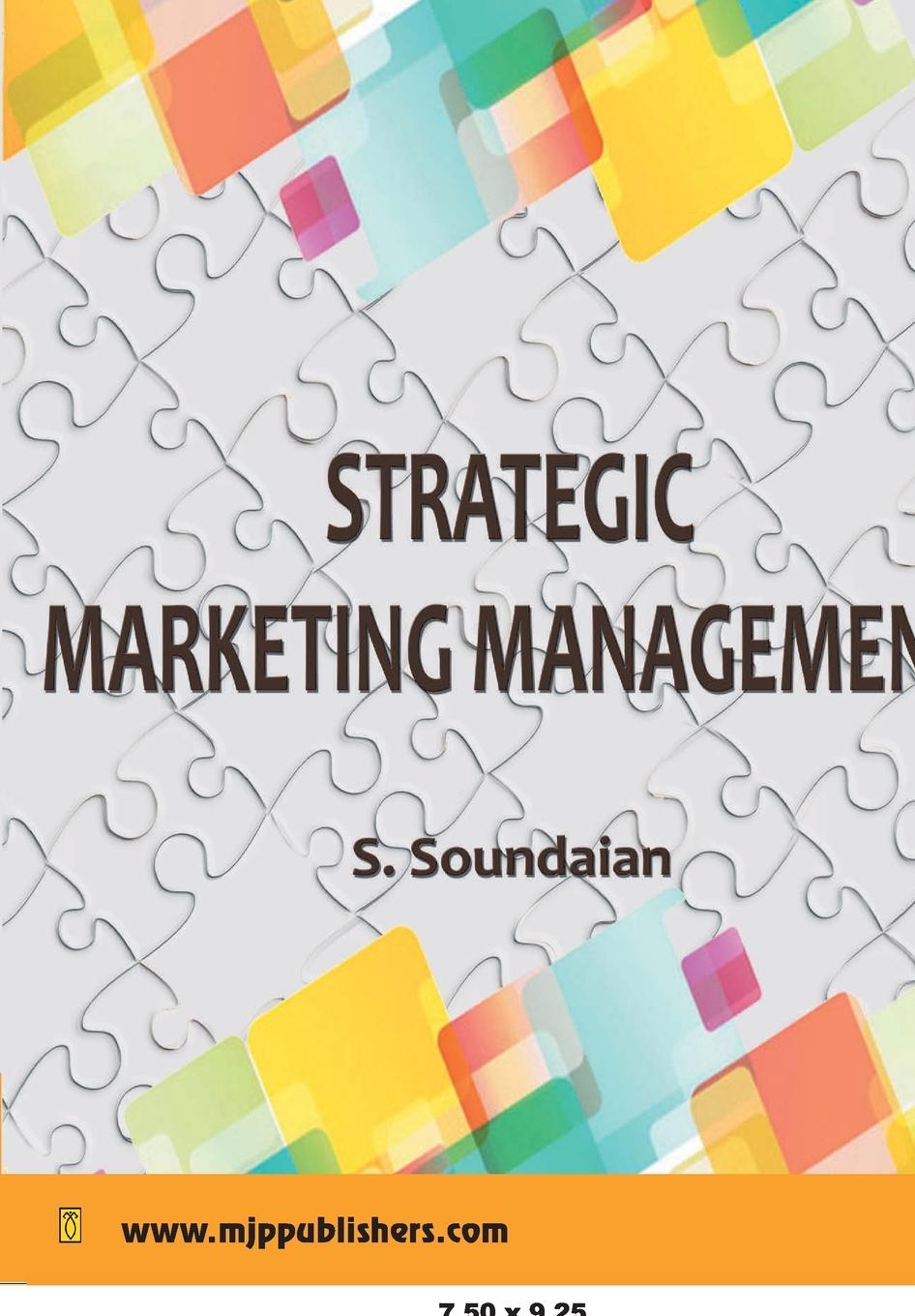 Book Strategic Marketing Management S. Soundaian