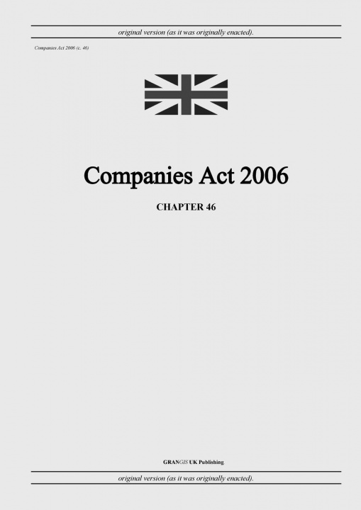 Könyv Companies Act 2006 (c. 46) 
