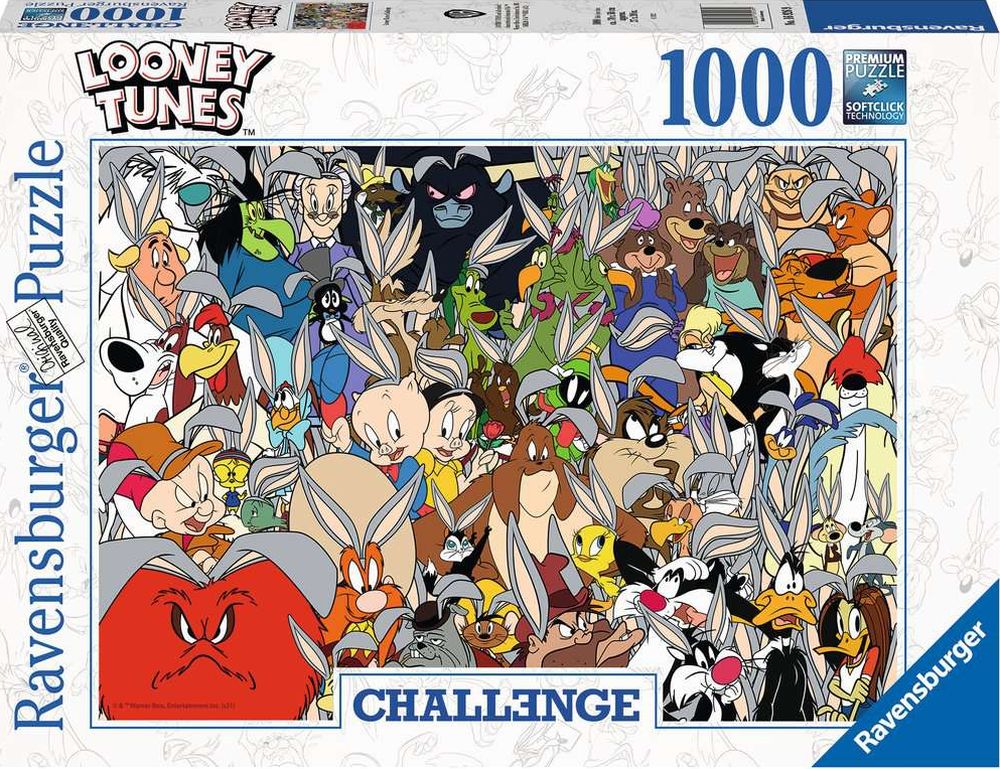 Joc / Jucărie Ravensburger Puzzle Challenge - Looney Tunes 1000 dílků 