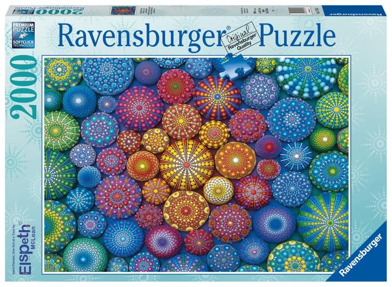 Játék Ravensburger Puzzle - Duhové mandaly 2000 dílků 