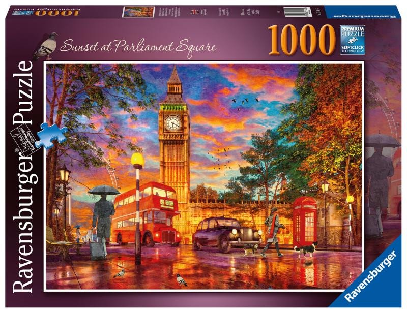 Joc / Jucărie Ravensburger Puzzle - Západ slunce u Big Benu 1000 dílků 