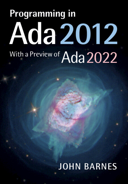 Carte Programming in Ada 2012 with a Preview of Ada 2022 John Barnes
