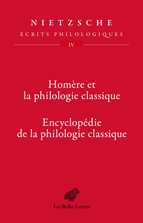 Carte Homère et la philologie classique Friedrich Nietzsche