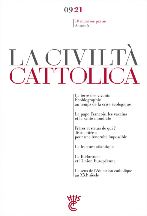 Book LA CIVLTA CATTOLICA 0921 Spadaro
