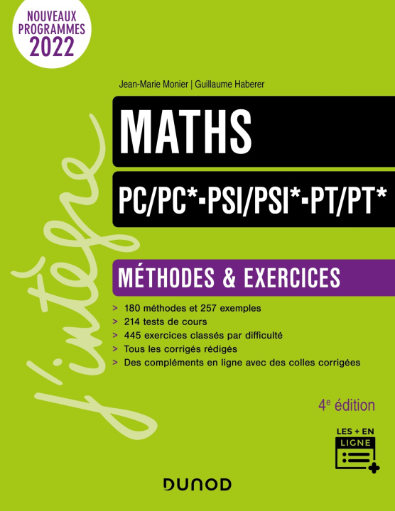 Kniha Maths Méthodes et Exercices PC/PC*-PSI/PSI*-PT/PT* - 4e éd. Jean-Marie Monier