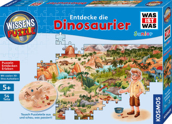 Joc / Jucărie Wissenspuzzle: WAS IST WAS junior - Entdecke die Dinosaurier 