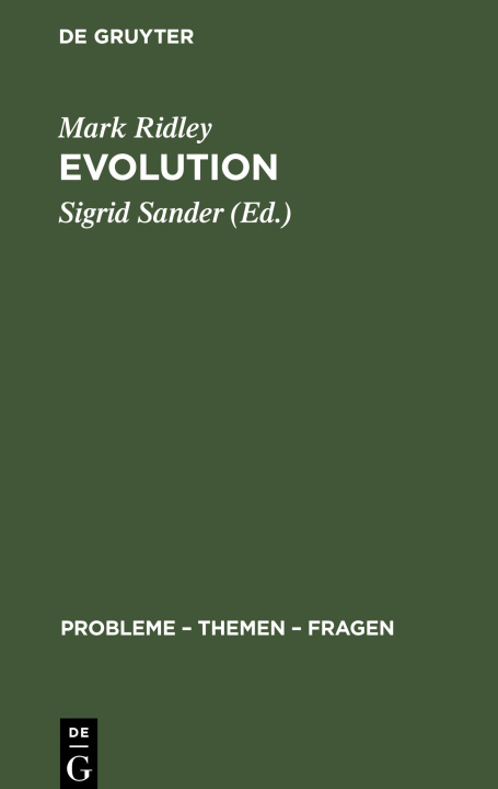Knjiga Evolution Sigrid Sander