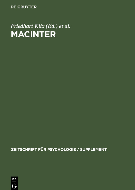 Knjiga Macinter Hartmut Wandtke