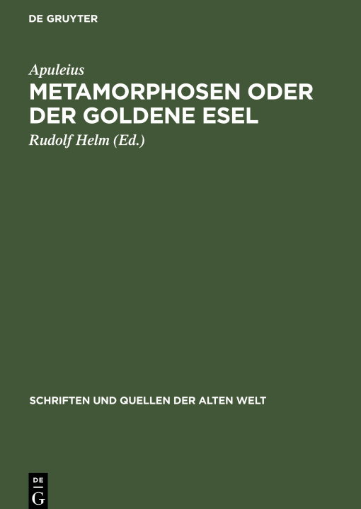 Buch Metamorphosen oder der Goldene Esel Rudolf Helm