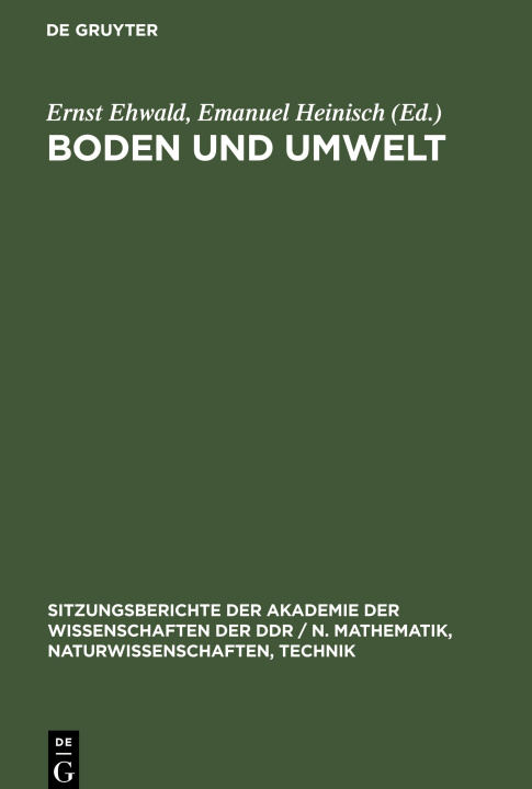 Kniha Boden und Umwelt Emanuel Heinisch