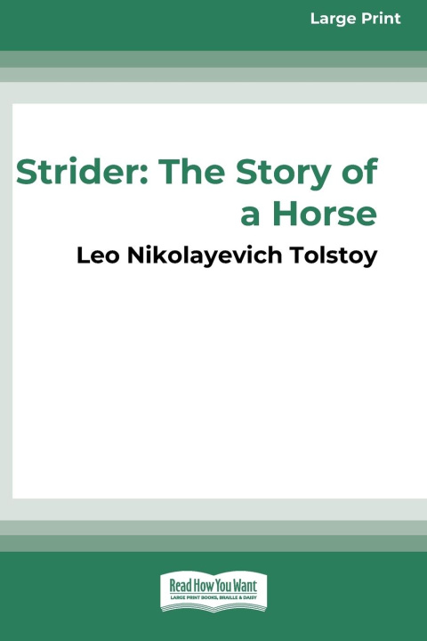 Knjiga Strider Leo Nikoleyevich Tolstoy