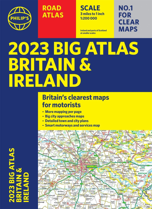 Könyv 2023 Philip's Big Road Atlas Britain and Ireland PHILIP'S MAPS