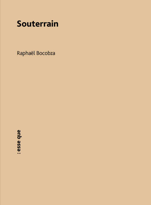 Knjiga Souterrain Bocobza raphael