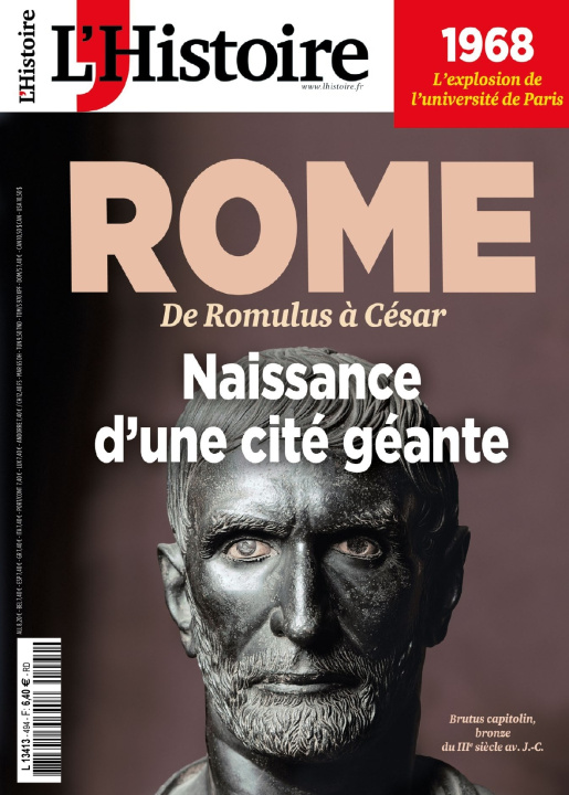 Könyv L'Histoire N°494 : Rome. Naissance d'une cité géante - Avril 2022 collegium