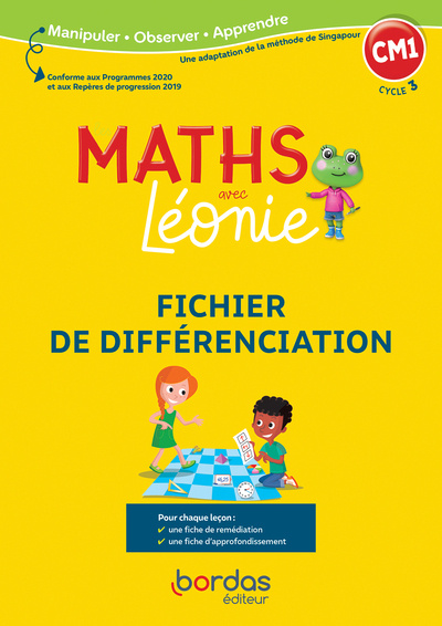 Βιβλίο Les maths avec Léonie - CM1 - 2022 - Fichier de différenciation photocopiable Magali Haddad Tsakalos