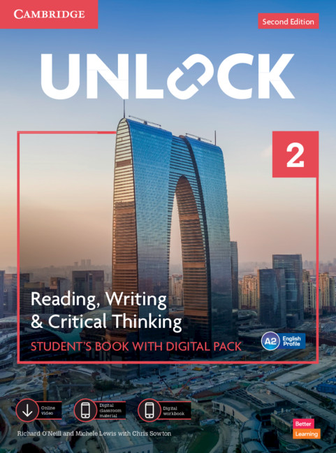 Книга Unlock Level 2 Reading, Writing and Critical Thinking Student's Book with Digital Pack Richard O'Neill