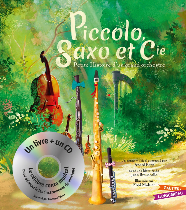 Carte Piccolo, Saxo et Cie - Livre CD petit format Jean Broussolle