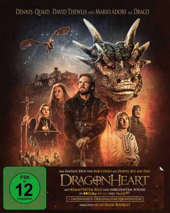 Видео Dragonheart, 2 Blu-ray (Special Edition, Doppel-Blu-ray mit Dolby Atmos + Auro-3D) Rob Cohen