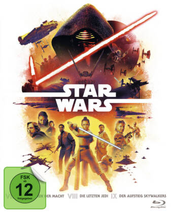 Video Star Wars Trilogie Episode VII - IX. Tl.7-9, 3 DVD J. J. Abrams