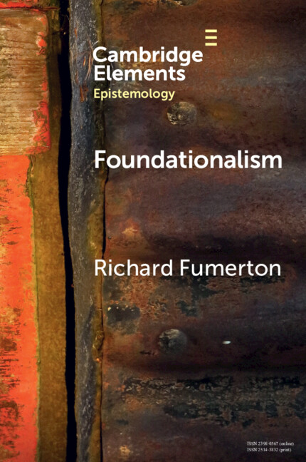 Book Foundationalism Richard Fumerton