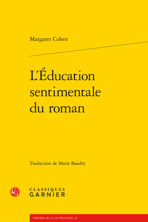 Kniha L'Éducation sentimentale du roman Cohen margaret