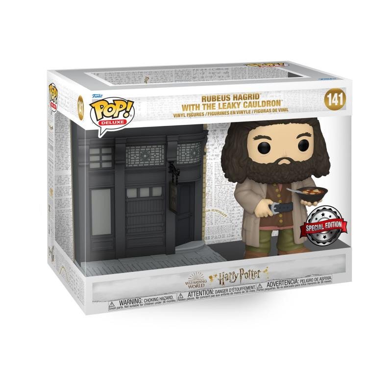 Játék Funko POP Deluxe: Harry Potter Diagon Alley - The Leaky Cauldron w/Hagrid (limited special edition) 