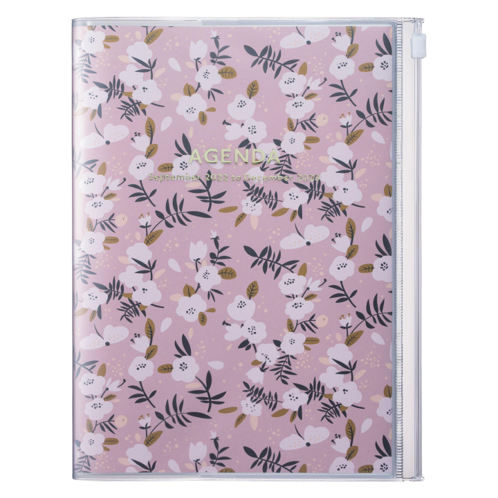Könyv MARK'S 2022/2023 Taschenkalender A5 vertikal, Flower Pattern/Pink 