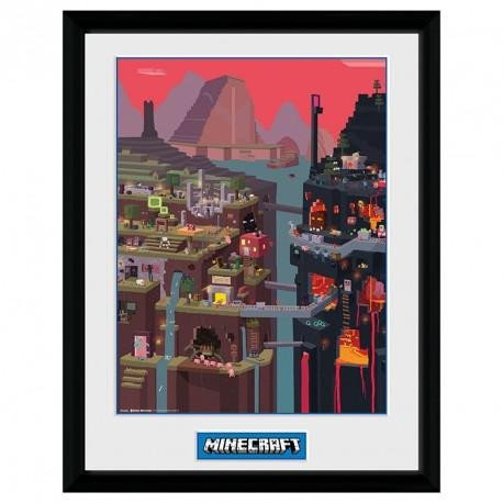 Könyv Minecraft Zarámovaný plakát - Svět 
