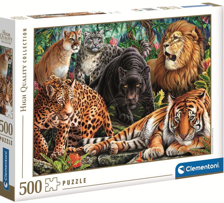 Játék Puzzle 500 HQ Wild Cats 35126 