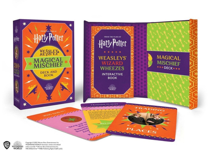 Kniha Harry Potter Weasley & Weasley Magical Mischief Deck and Book 